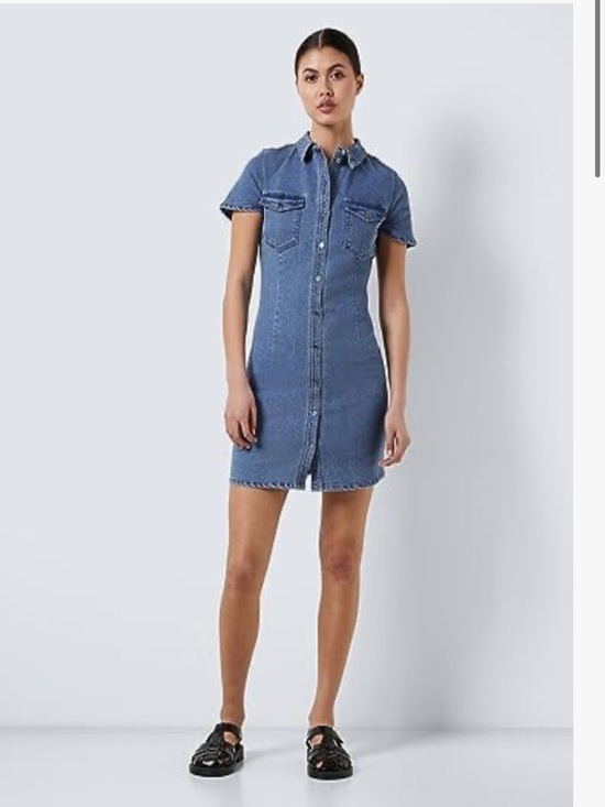 Noisy may Dresses & Skirts - Noisy May joy short-sleeve denim dress